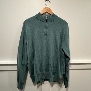 Green Peter Millar Sweater 1/4 Zip